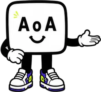 Aoey pointing toward the next step